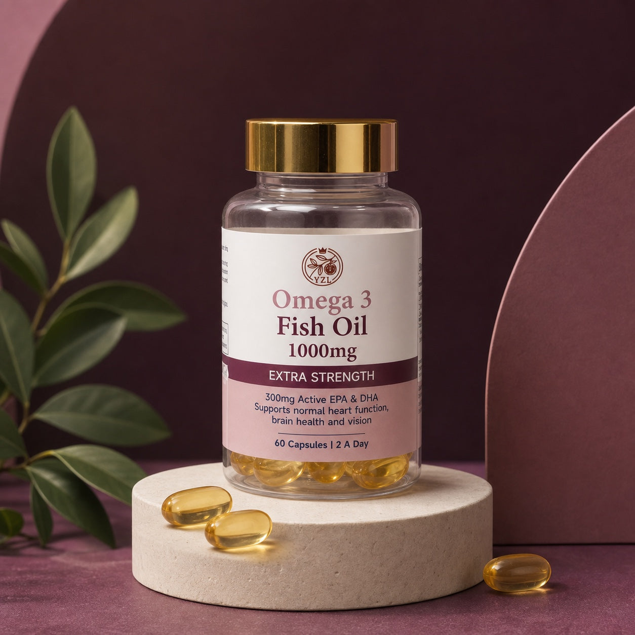 Omega-3 Fish Oil 1000mg – 60 Capsules